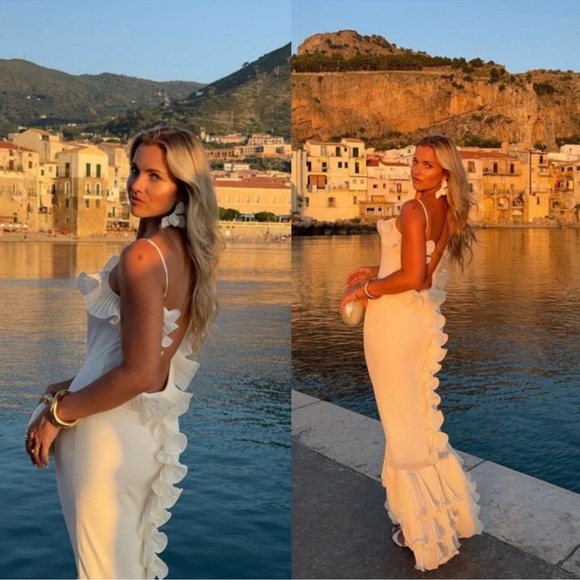 Delfi Collective Delina Dress in Cream Size XS - Picture 3 of 13